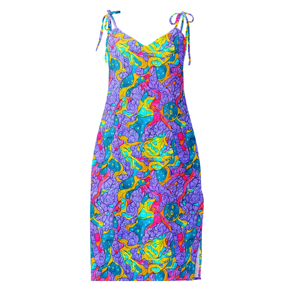 Lavender Lightning on Slip Dress — Front