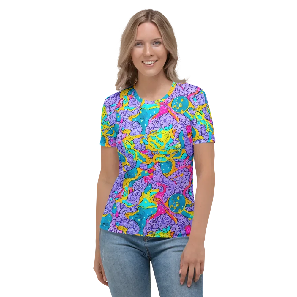 Lavender Lightning on Women's Crew Neck T-Shirt — Front