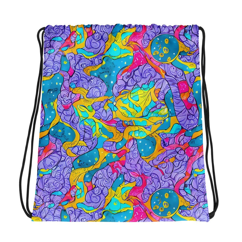 Lavender Lightning on Drawstring Bag — Photo