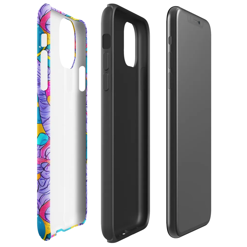 Lavender Lightning on Tough Case for iPhone® — Right