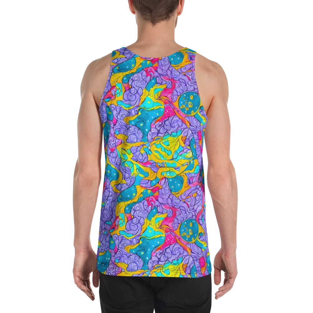 Lavender Lightning on Men's Tank Top — Back
