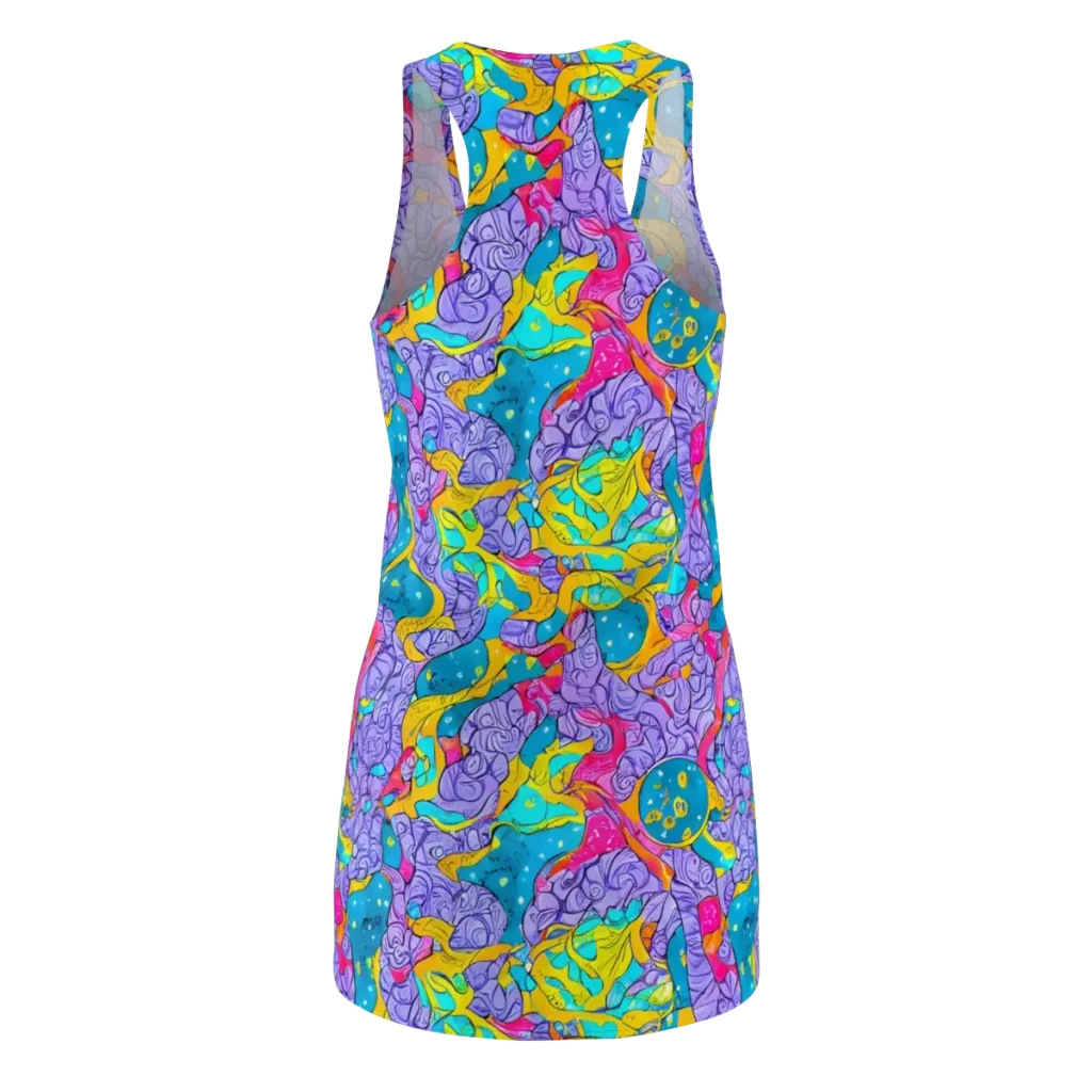 Lavender Lightning on Racerback Dress — Back