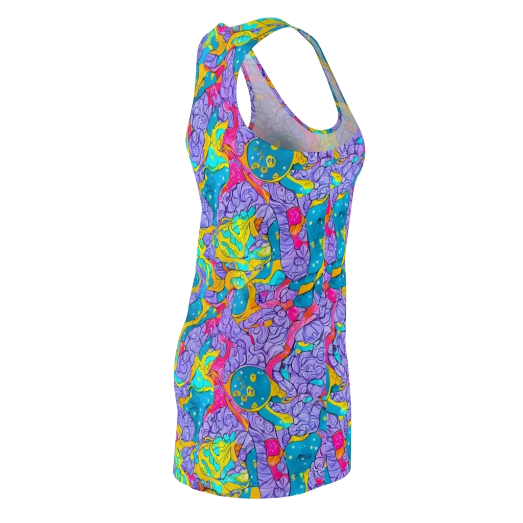 Lavender Lightning on Racerback Dress — Back Side