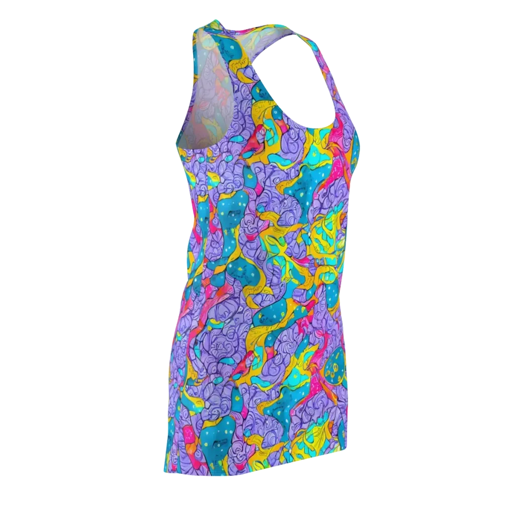 Lavender Lightning on Racerback Dress — Front Side