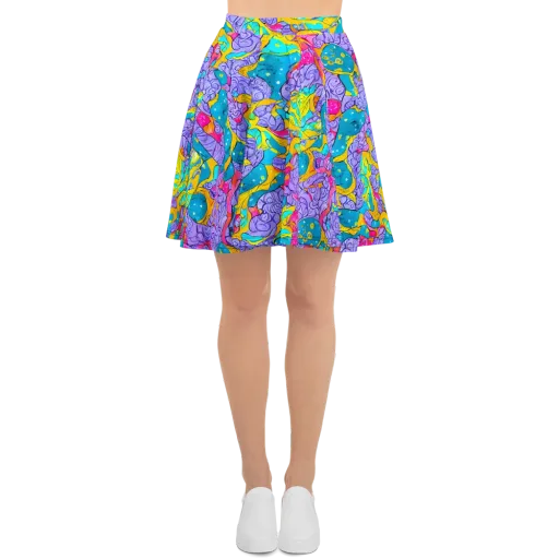 Lavender Lightning on a Skater Skirt