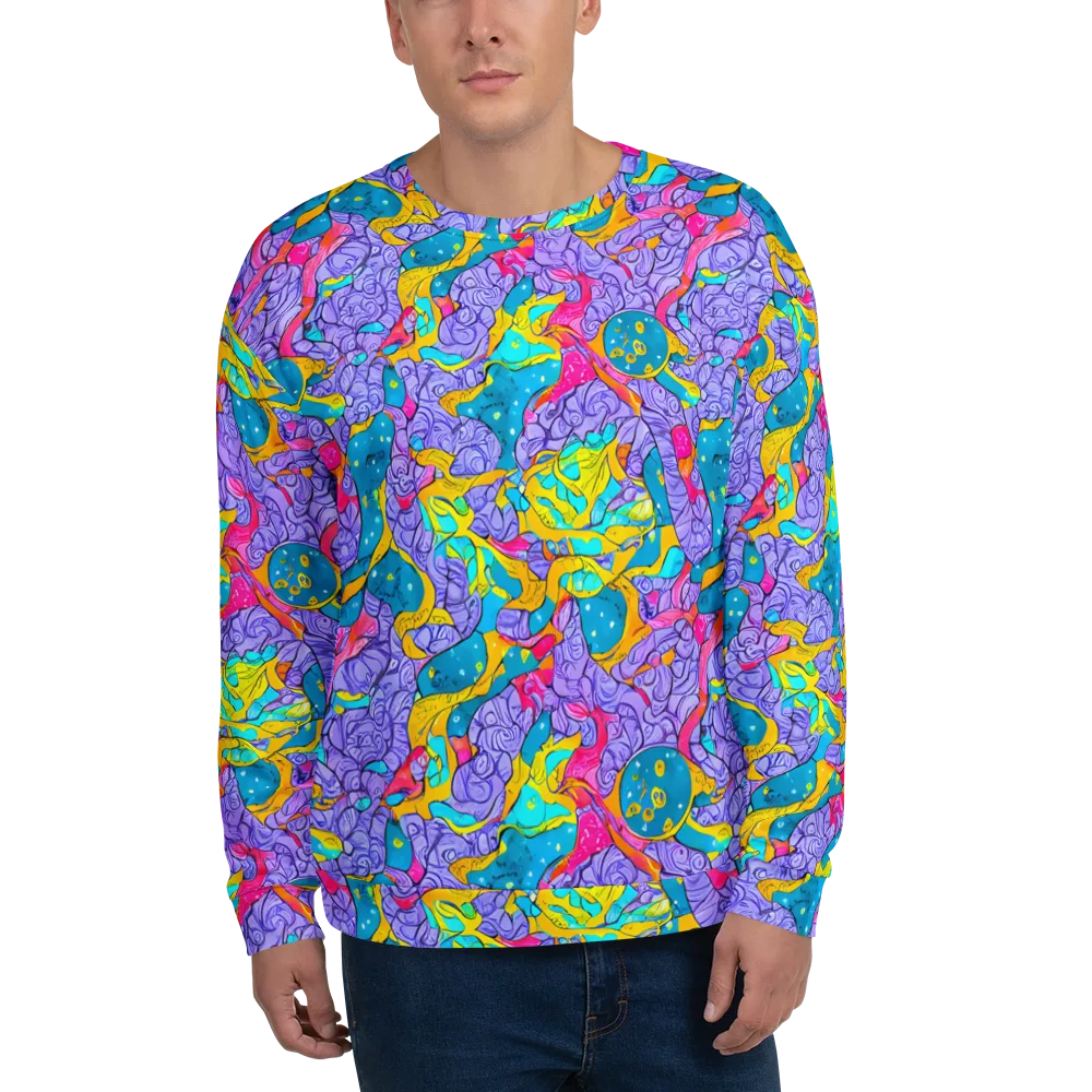 Lavender Lightning on Sweatshirt — Front