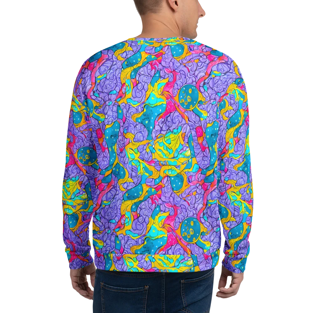 Lavender Lightning on Sweatshirt — Back