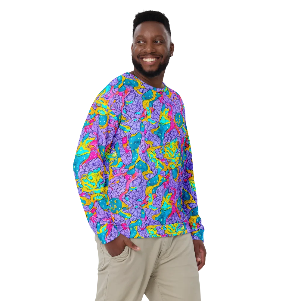 Lavender Lightning on Sweatshirt — Front