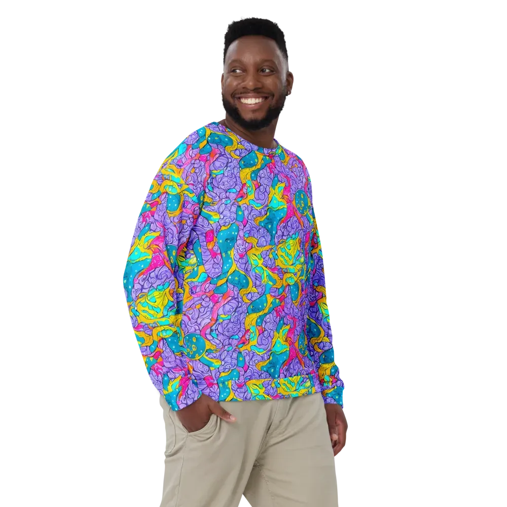 Lavender Lightning on Sweatshirt — Front