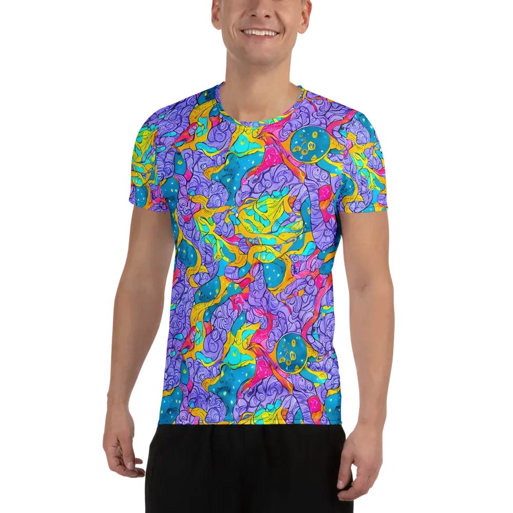 Lavender Lightning on Men's Athletic T-Shirt — Front