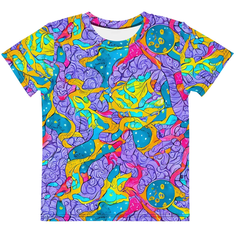 Lavender Lightning on Kids Crew Neck T-Shirt — Front