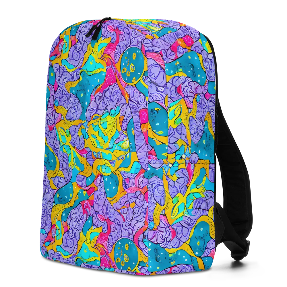 Lavender Lightning on Minimalist Backpack — Left