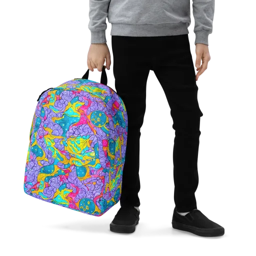 Lavender Lightning on a Minimalist Backpack