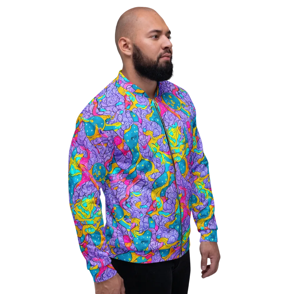 Lavender Lightning on Bomber Jacket — Right