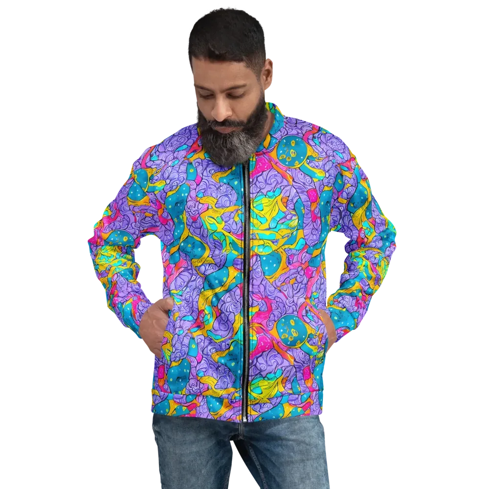 Lavender Lightning on Bomber Jacket — Front
