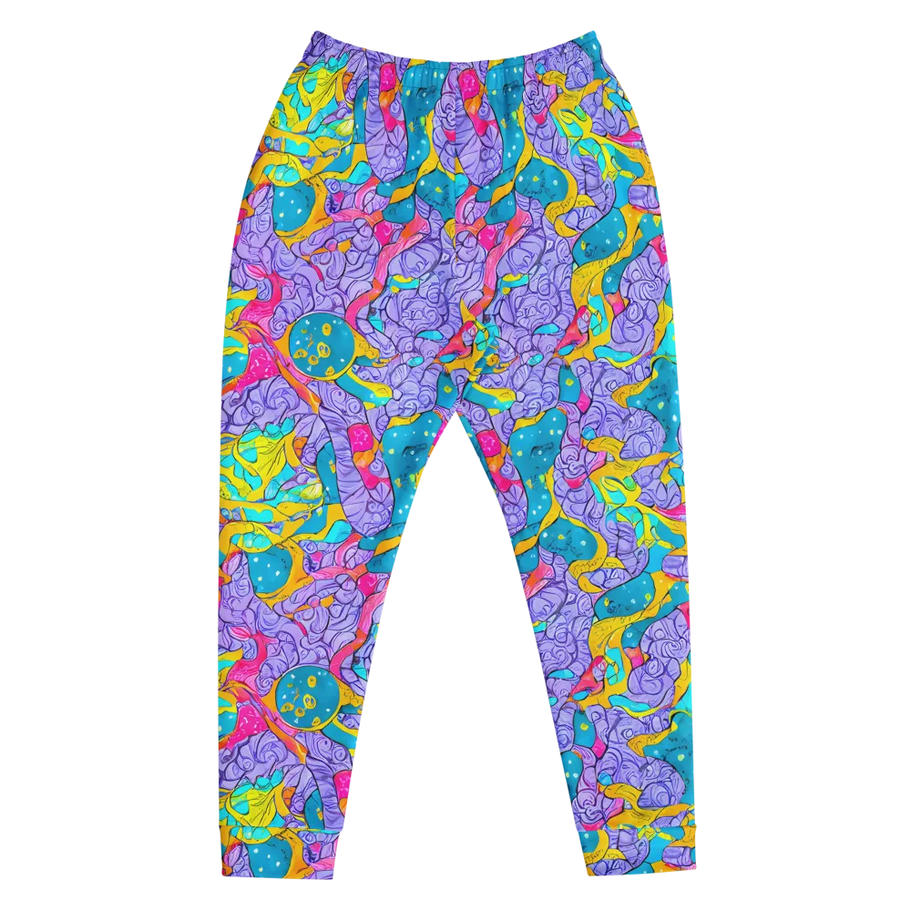 Lavender Lightning on Men's Joggers — Front