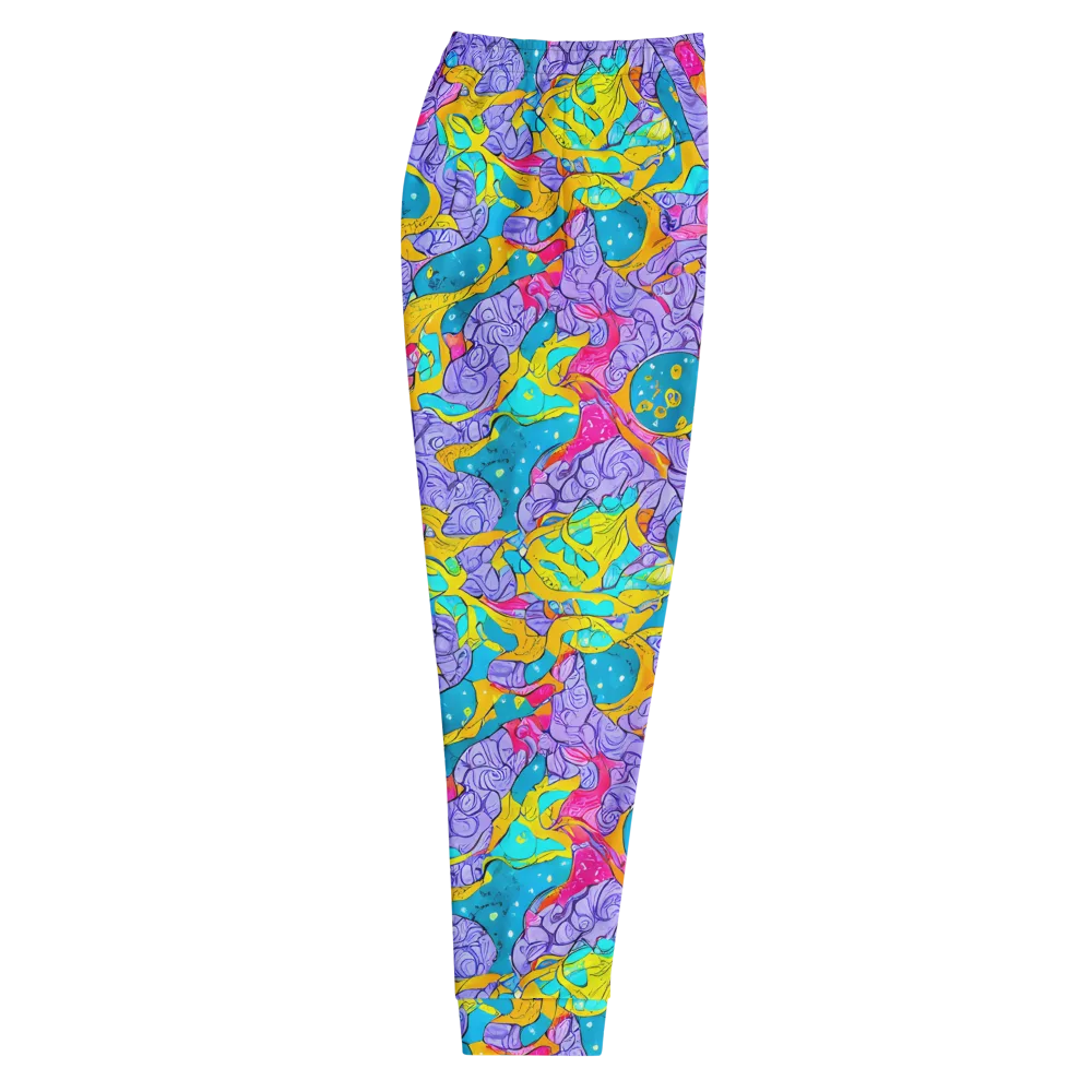 Lavender Lightning on Men's Joggers — Right
