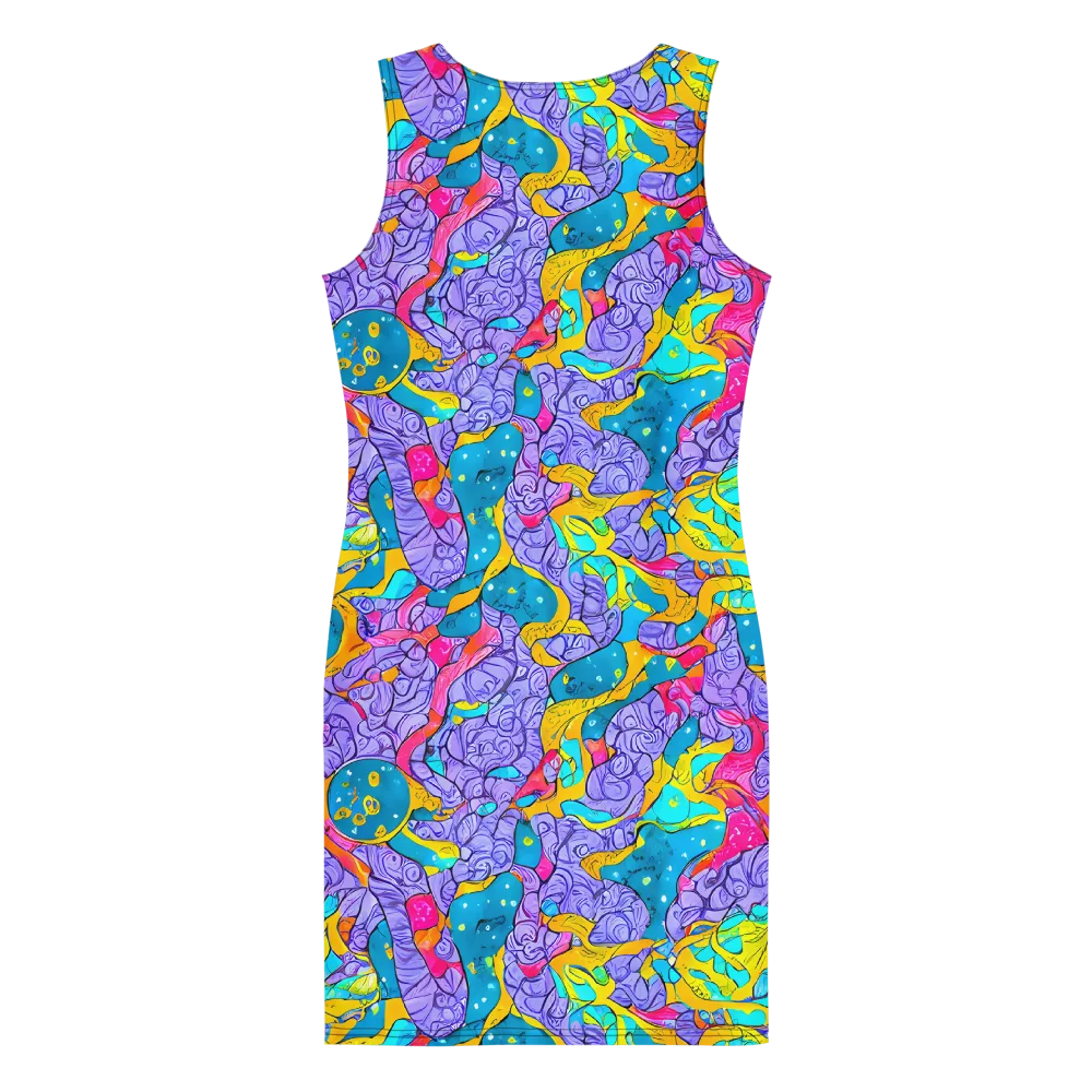 Lavender Lightning on Bodycon Dress — Back