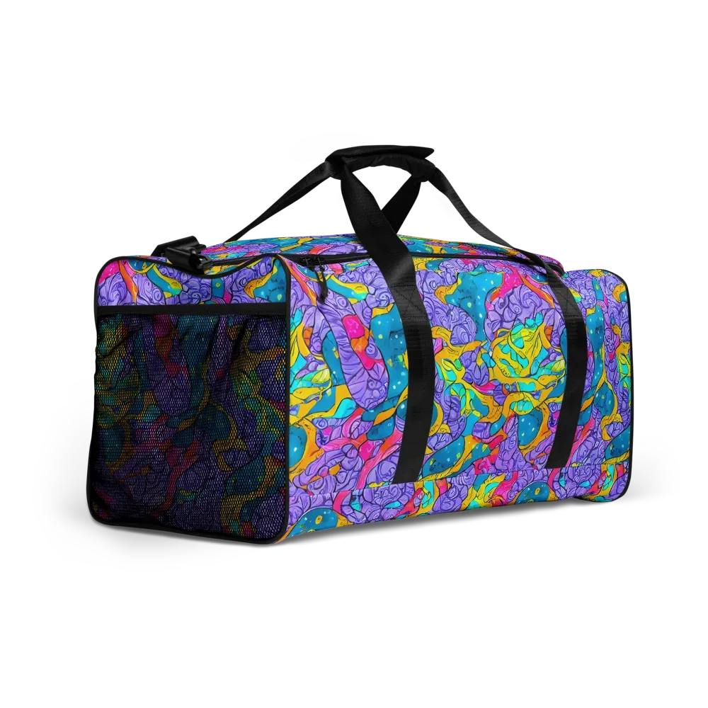 Lavender Lightning on Duffle Bag — Right Front