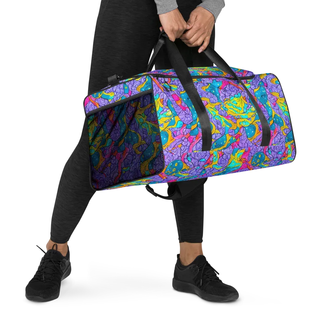 Lavender Lightning on Duffle Bag — Right Front
