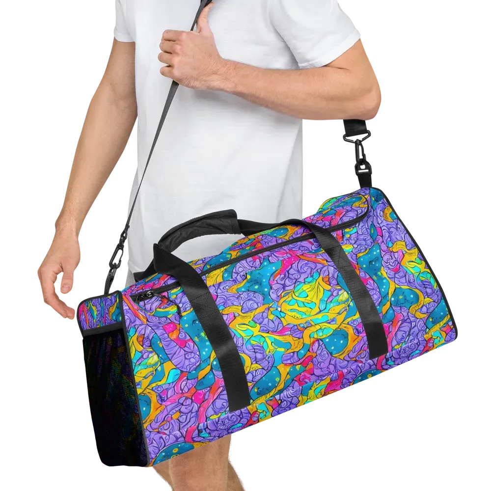 Lavender Lightning on Duffle Bag — Right Front