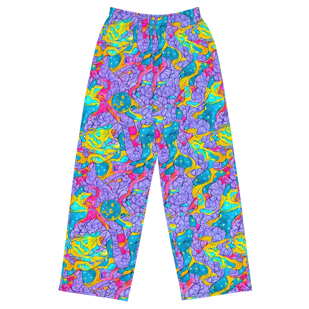 Lavender Lightning on Wide-Leg Pants — Front