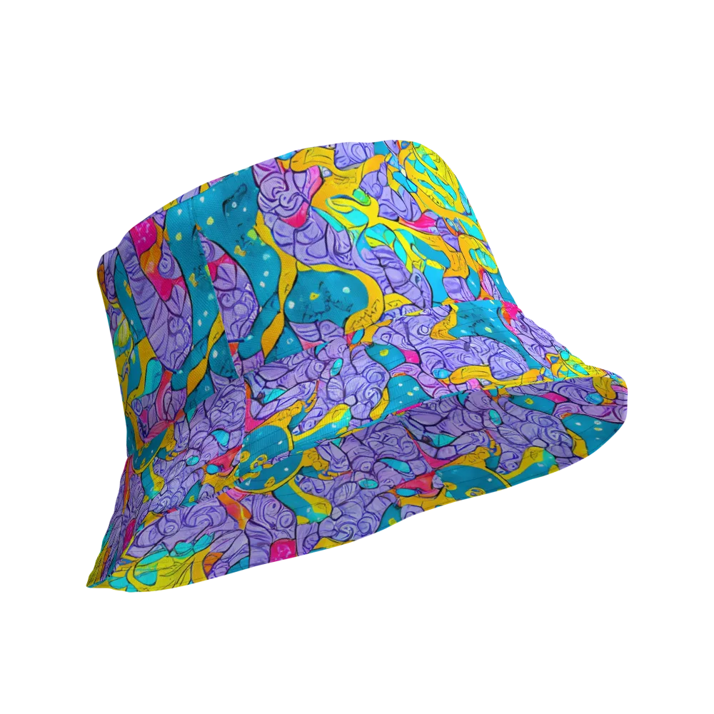 Lavender Lightning on Reversible Bucket Hat — Product details Outside