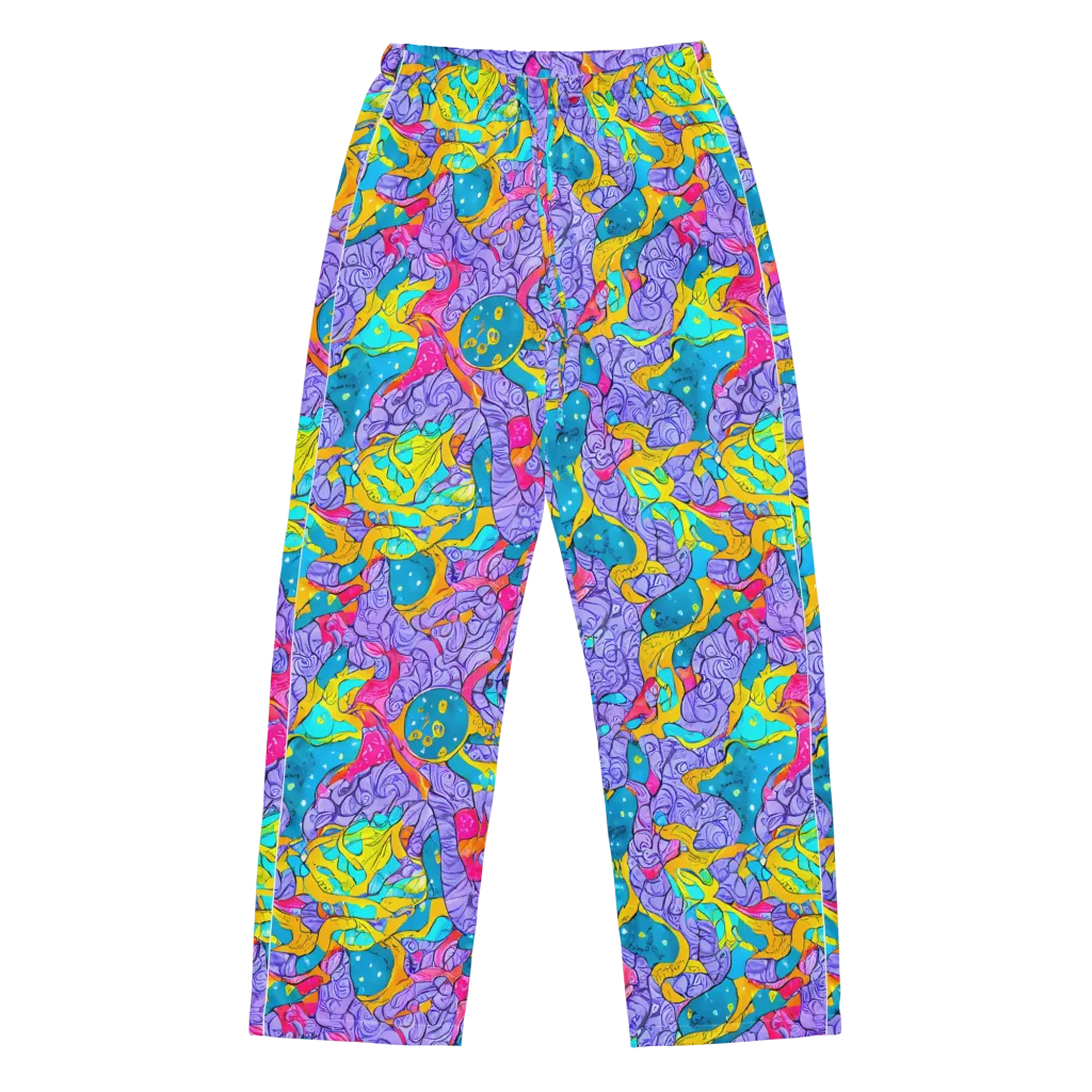 Lavender Lightning on Women's Pajama Pants — Front