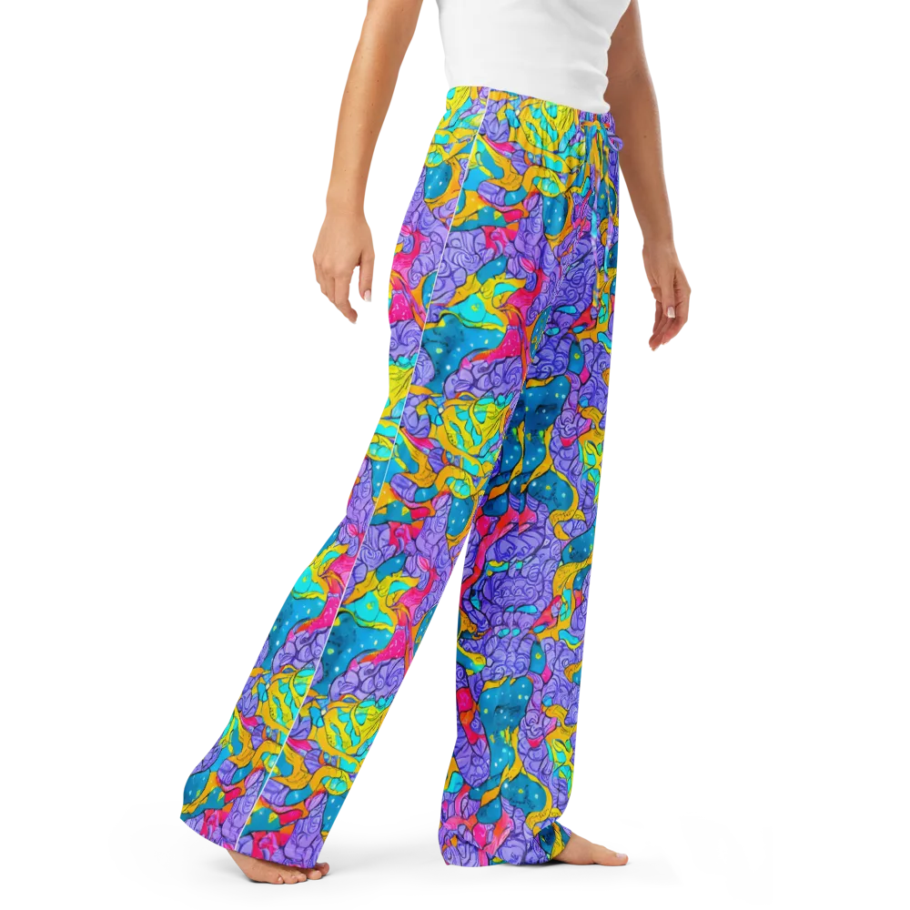 Lavender Lightning on Women's Pajama Pants — Right Front