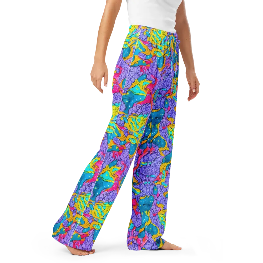 Lavender Lightning on Women's Pajama Pants — Right Front