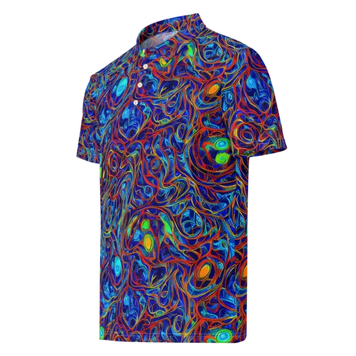 Arcane Swirl on a Men's Slim Fit Polo Shirt