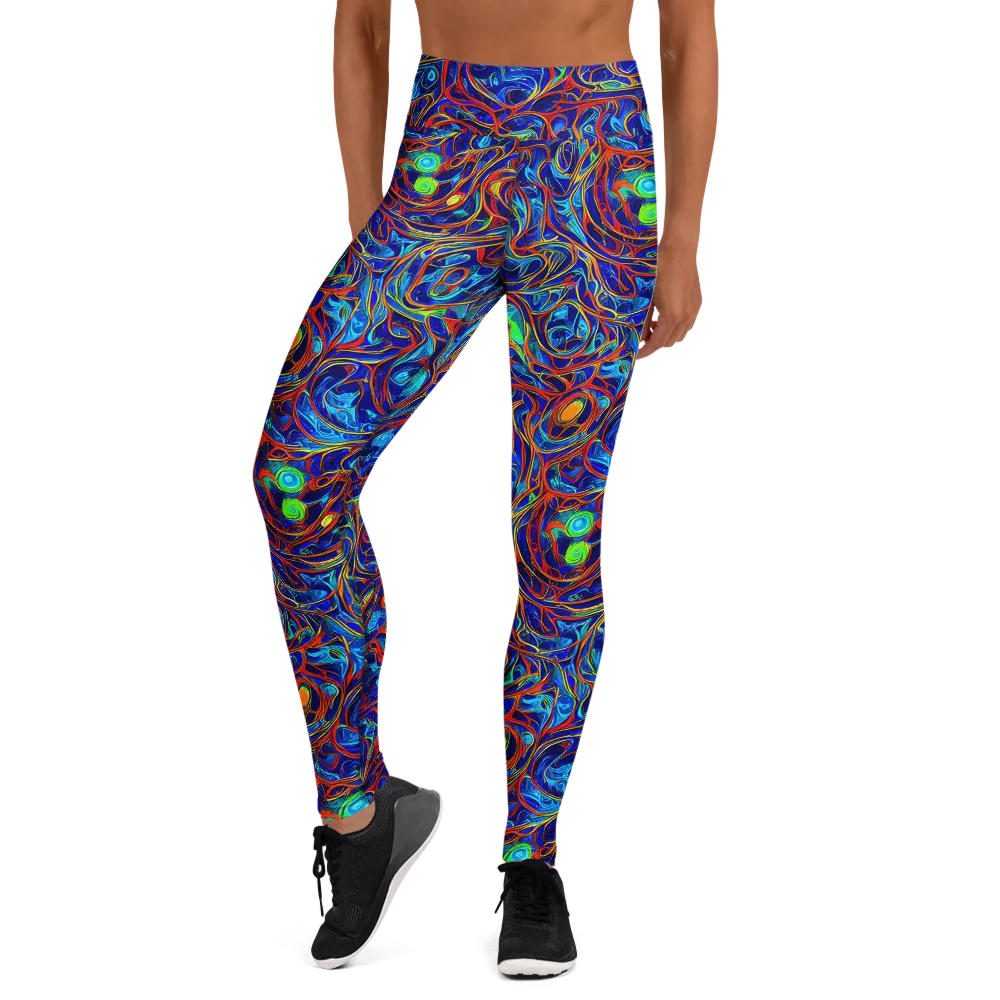 Arcane Swirl on Yoga Leggings — Front