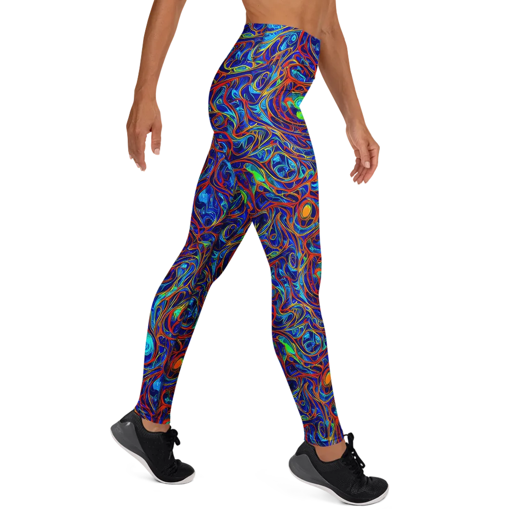 Arcane Swirl on Yoga Leggings — Right