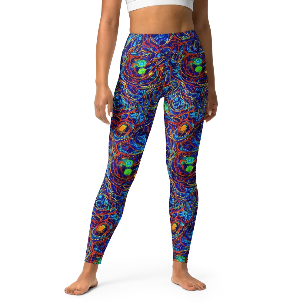 Arcane Swirl on Yoga Leggings — Front