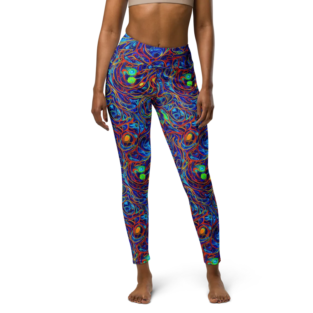 Arcane Swirl on Yoga Leggings — Front