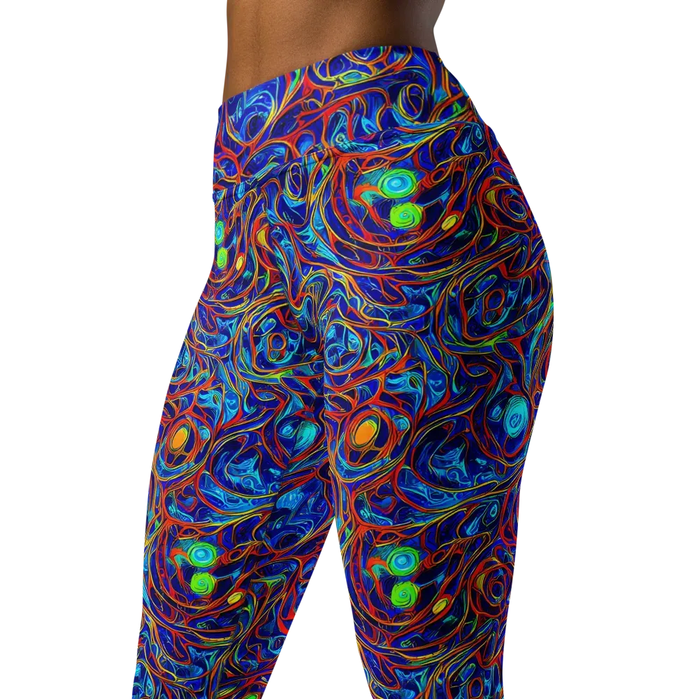 Arcane Swirl on Yoga Leggings — Left Front