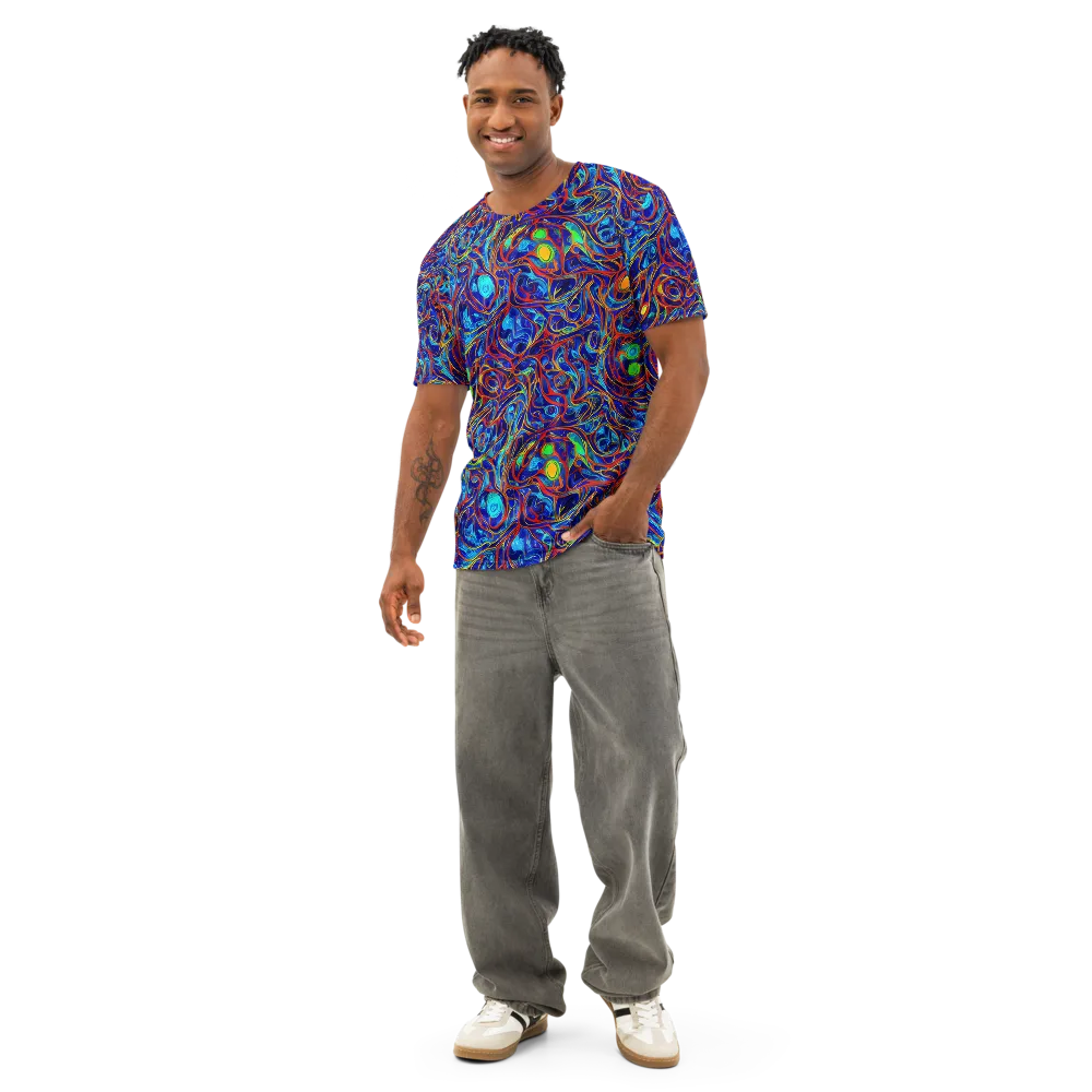 Arcane Swirl on Men's Cotton Crew Neck T-Shirt — Front