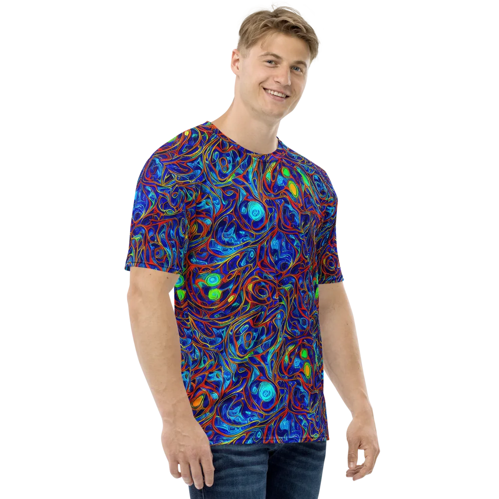 Arcane Swirl on Men's Crew Neck T-Shirt — Right