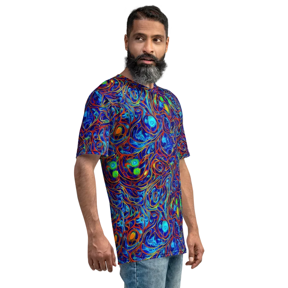Arcane Swirl on Men's Crew Neck T-Shirt — Right