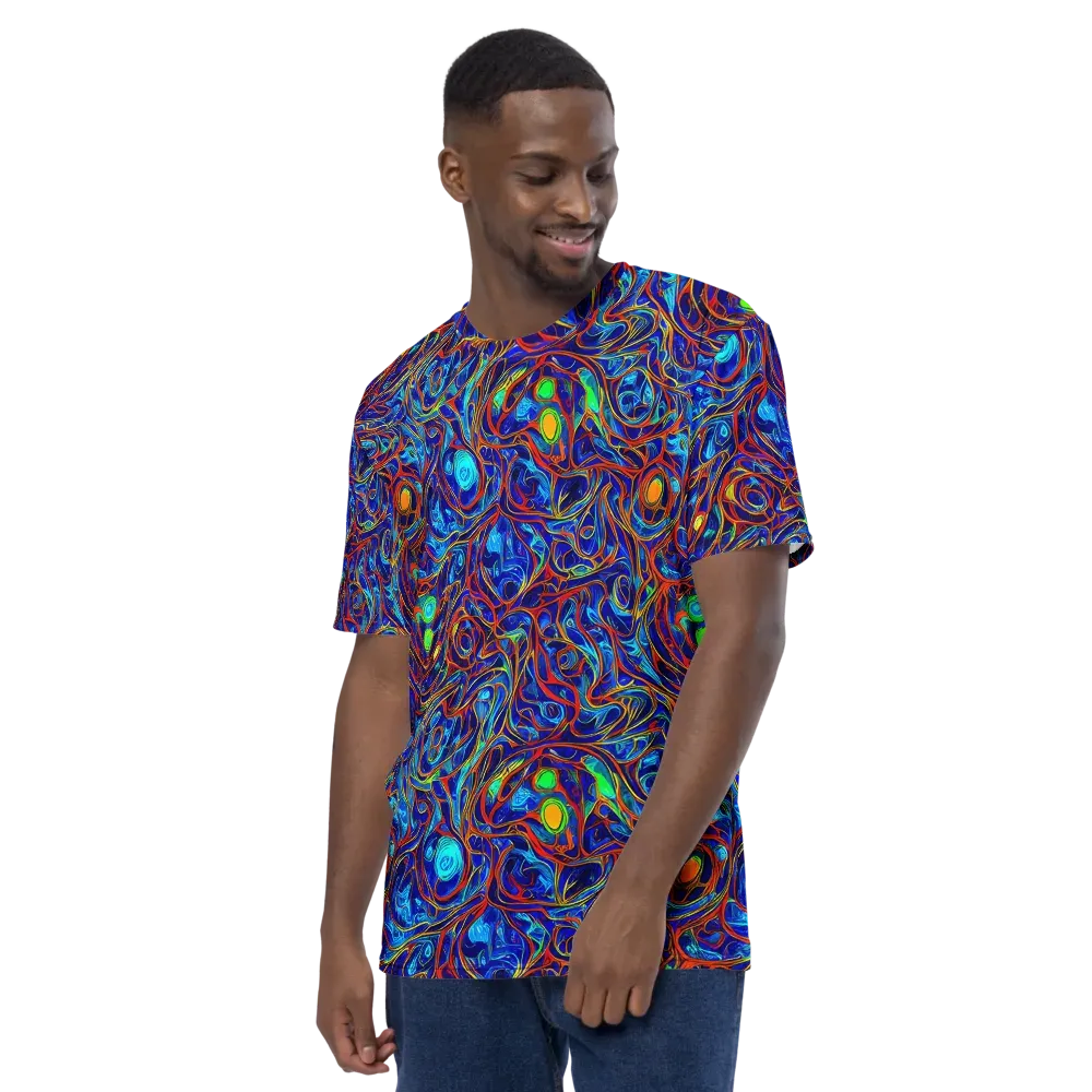Arcane Swirl on Men's Crew Neck T-Shirt — Left