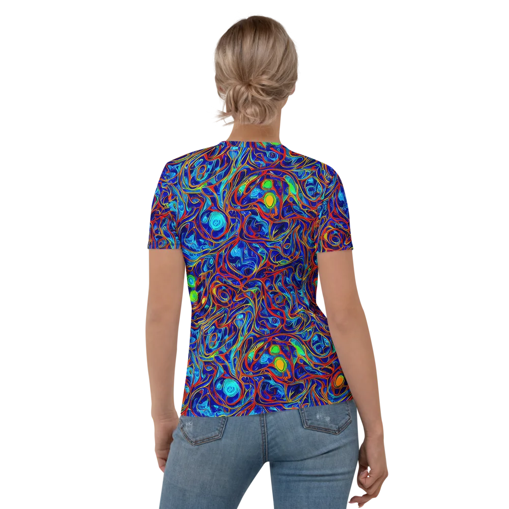 Arcane Swirl on Women's Crew Neck T-Shirt — Back