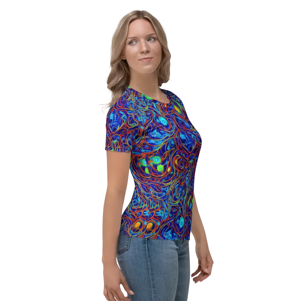 Arcane Swirl on Women's Crew Neck T-Shirt — Right