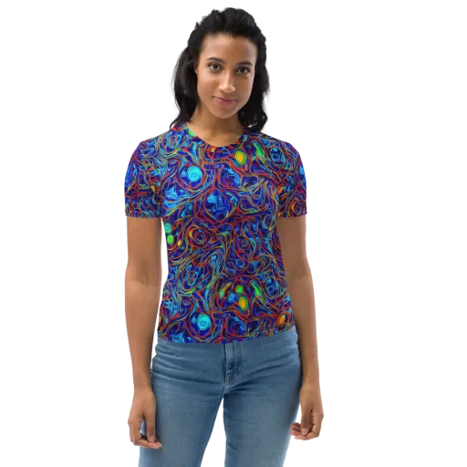 Arcane Swirl on a Women's Crew Neck T-Shirt