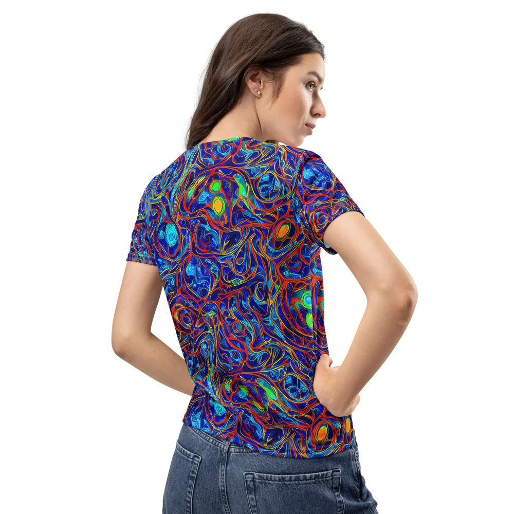 Arcane Swirl on Women's Crew Neck T-Shirt — Back