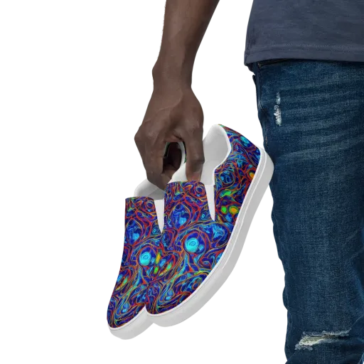 Arcane Swirl on a Men's Slip-On Canvas Shoes