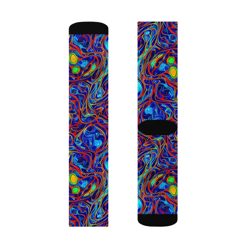 Arcane Swirl on Socks — Left Sock