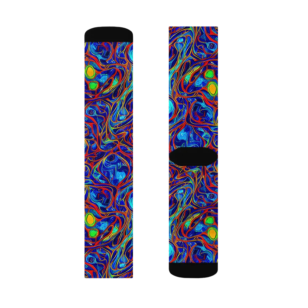Arcane Swirl on Socks — Right Sock