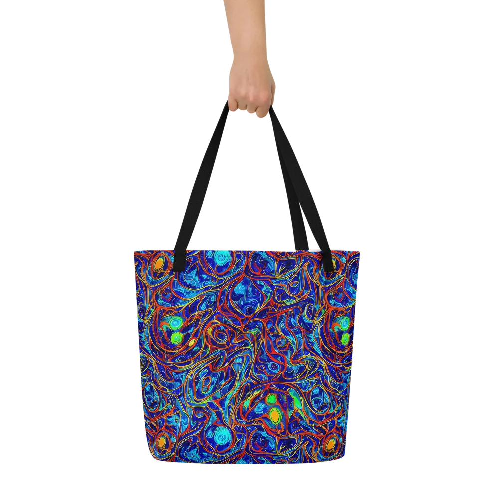 Arcane Swirl on Large Tote Bag W/ Pocket — Front
