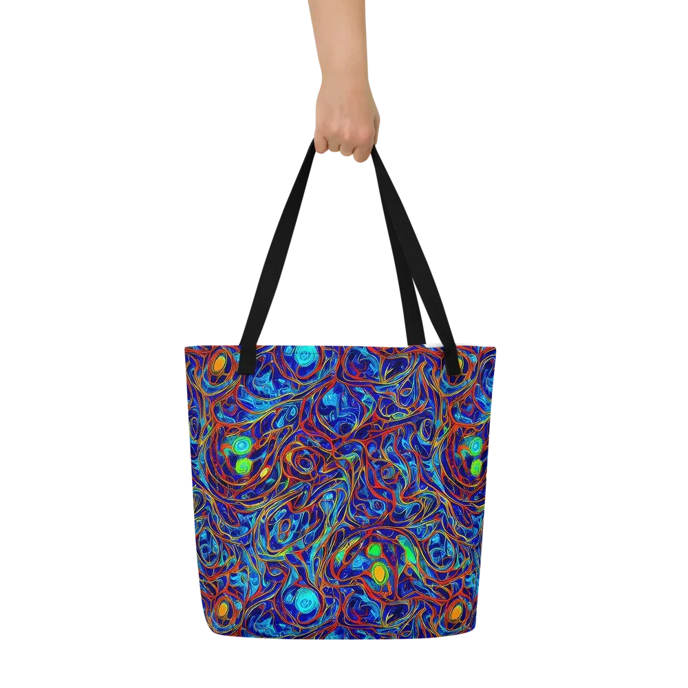 Arcane Swirl on Large Tote Bag W/ Pocket — Front