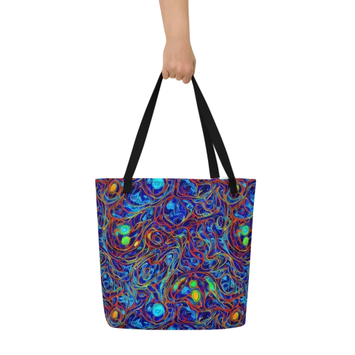 Arcane Swirl on a Large Tote Bag W/ Pocket